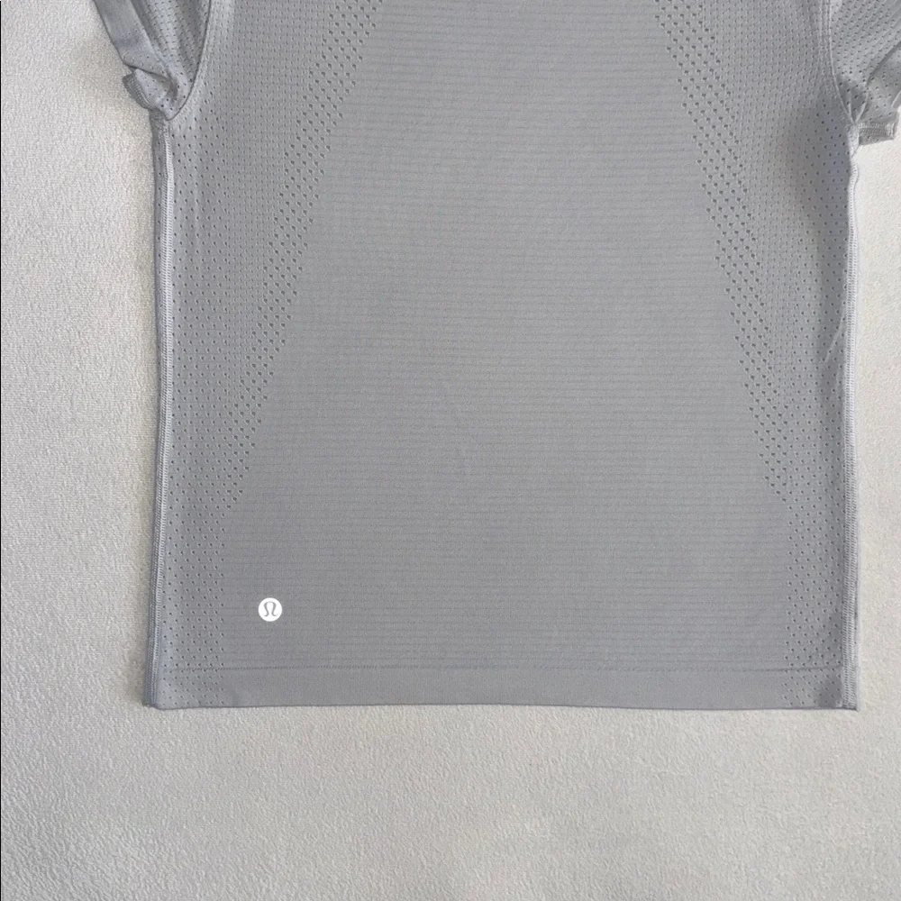 Lululemon Train to Be Short-Sleeve Shirt
White / silver gray - Picture 8 of 10